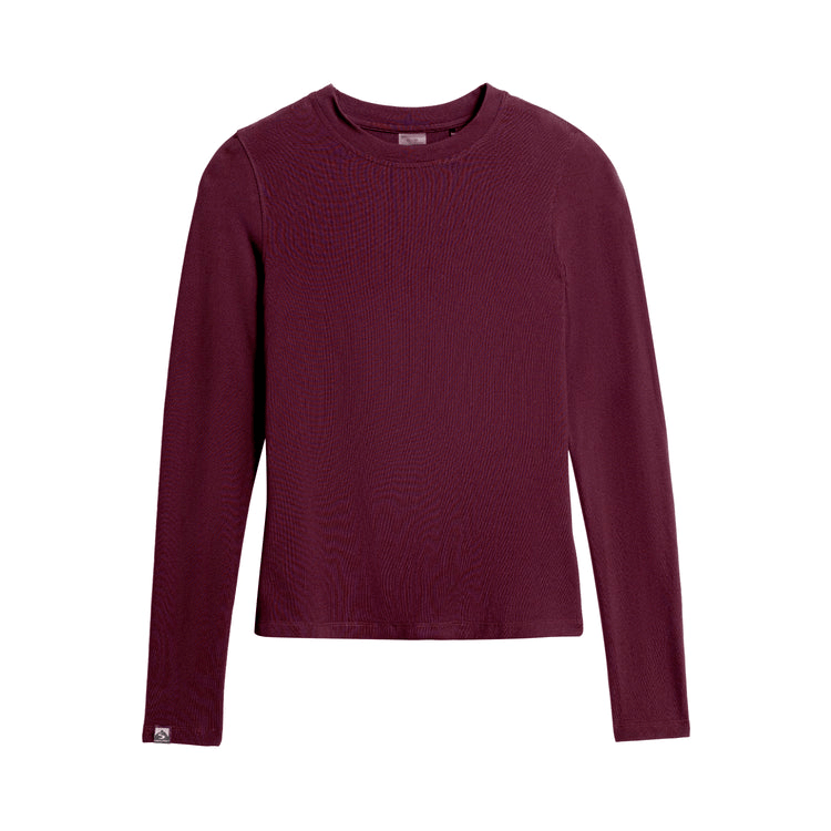 Storm Creek T-Shirts XS / Merlot Red Storm Creek - Women's Varsity High Stretch Long Sleeve T-Shirt