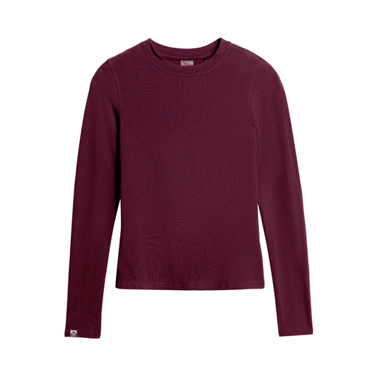 Storm Creek T-Shirts XS / Merlot Red Storm Creek - Women's Varsity High Stretch Long Sleeve T-Shirt