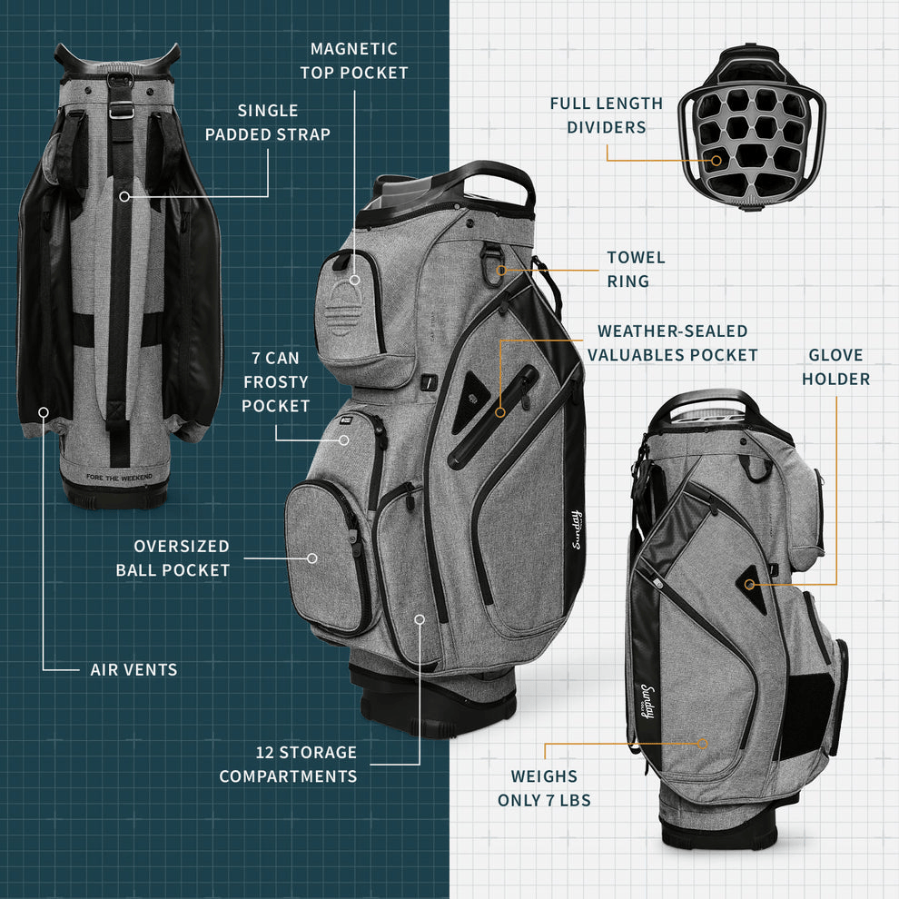 Sunday Golf Bags Sunday Golf - Big Rig Cart Bag