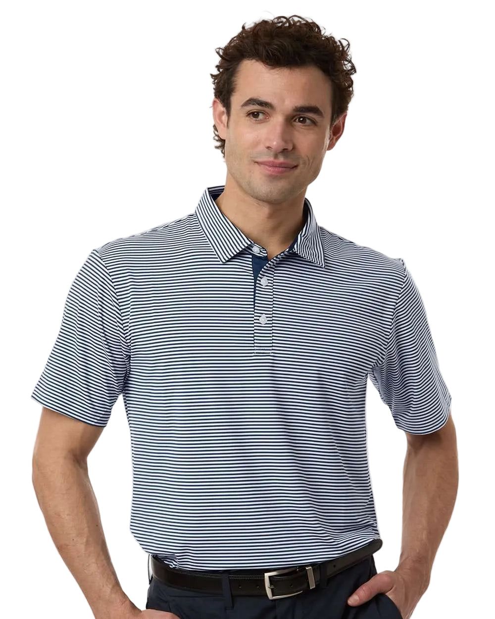 Swannies Golf Polos S / Navy/White Swannies Golf - Men's Kayla Striped Polo