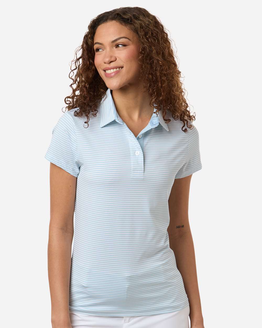 Swannies Golf Polos XS / Sky/White Swannies Golf - Women's Kayla Striped Polo