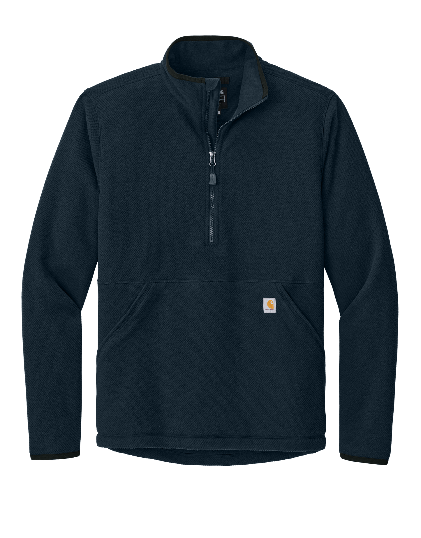 Swift Ship Outerwear S / Navy 3-Day Swift Ship: Carhartt - Men's Textured 1/2-Zip Fleece Jacket