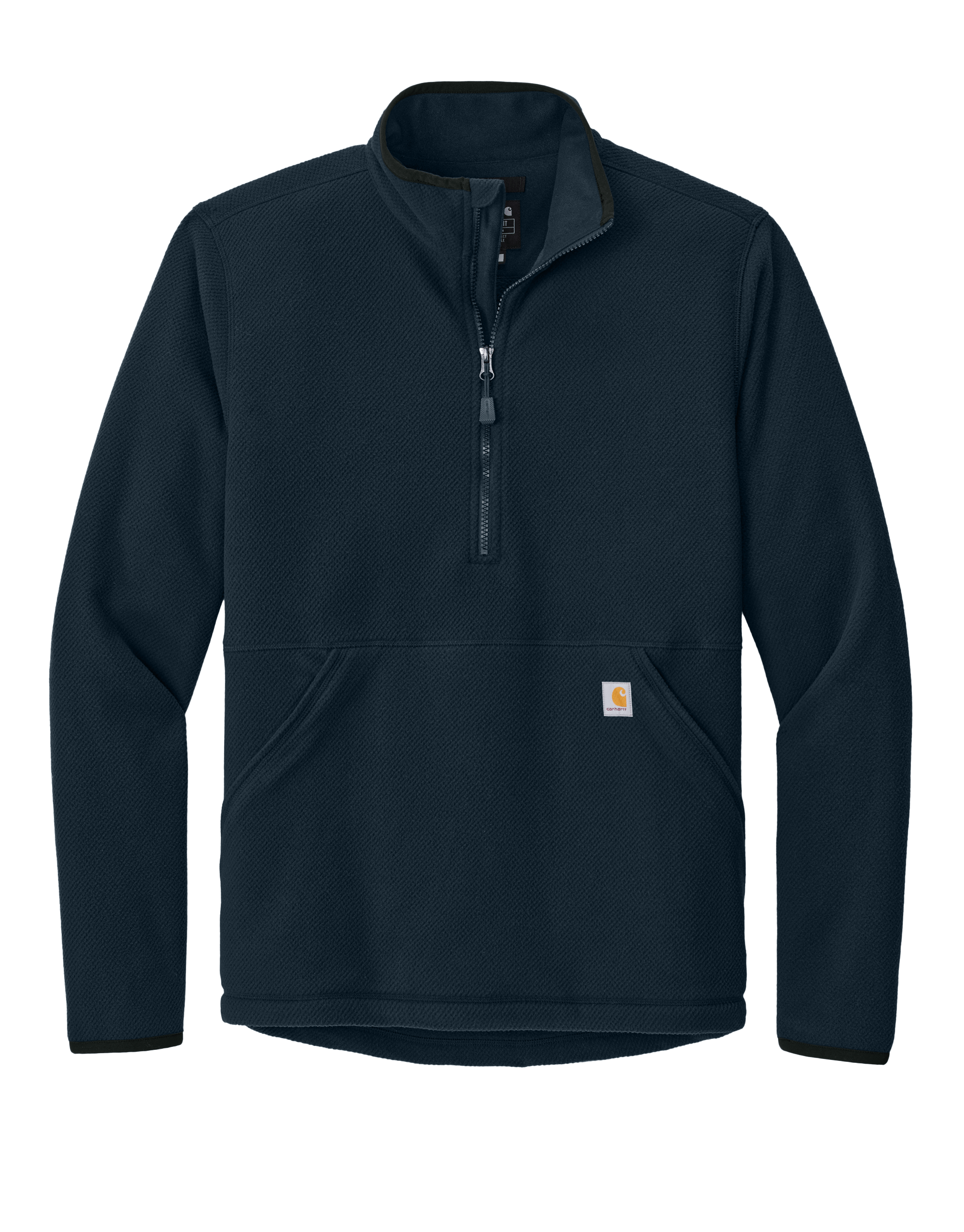 Swift Ship Outerwear S / Navy 3-Day Swift Ship: Carhartt - Men's Textured 1/2-Zip Fleece Jacket