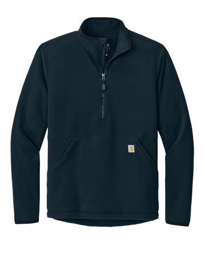 Swift Ship Outerwear S / Navy 3-Day Swift Ship: Carhartt - Men's Textured 1/2-Zip Fleece Jacket
