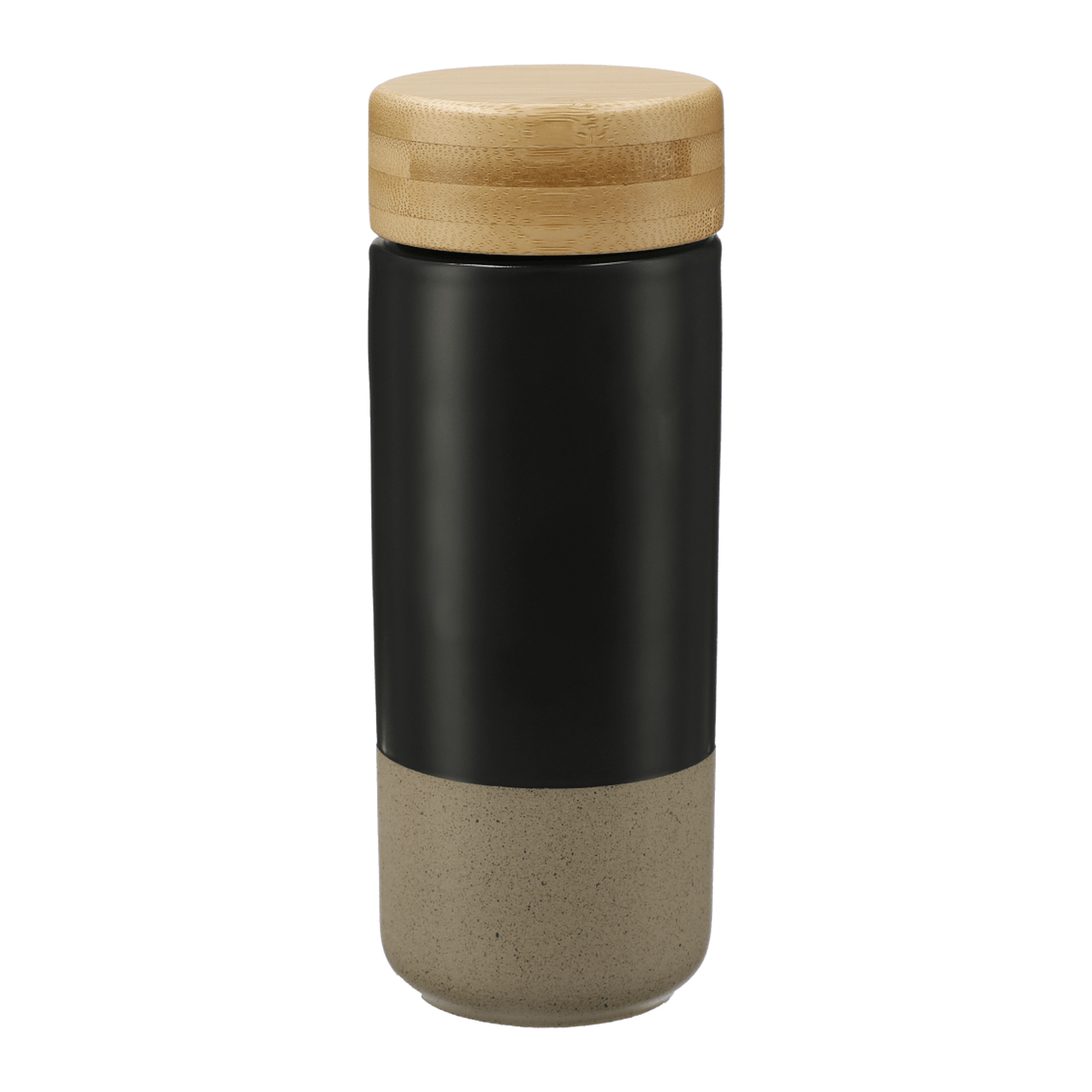 Threadfellows Accessories 11oz / Black Arlo Ceramic Tumbler w/ Bamboo Lid 11oz