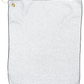 Threadfellows Accessories 15" x 18" / White/Black Microfiber Waffle Small Golf Towel  - 16" x 26"