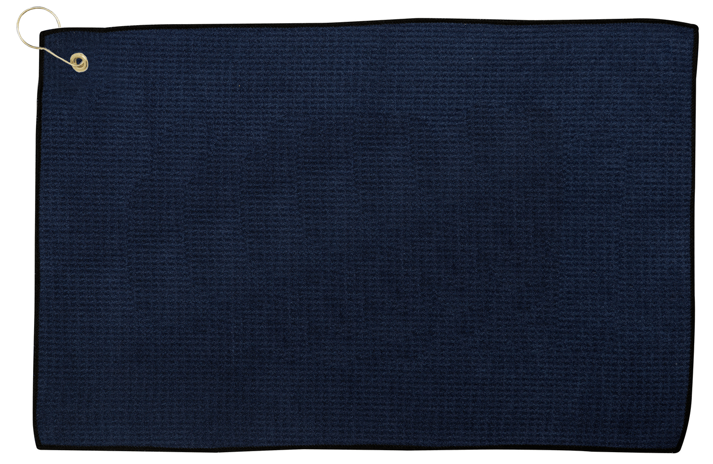Threadfellows Accessories 16" x 26" / Navy/Black Microfiber Waffle Golf Towel  - 16" x 26"