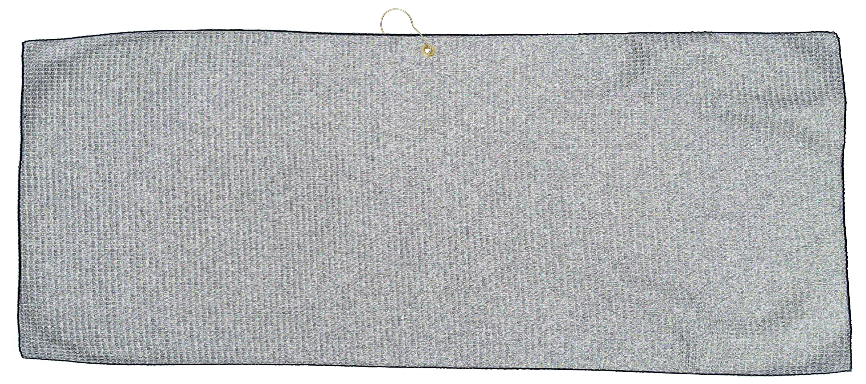 Threadfellows Accessories 17" x 40" / Grey/Black Microfiber Waffle Caddy Towel - 17" x 40"