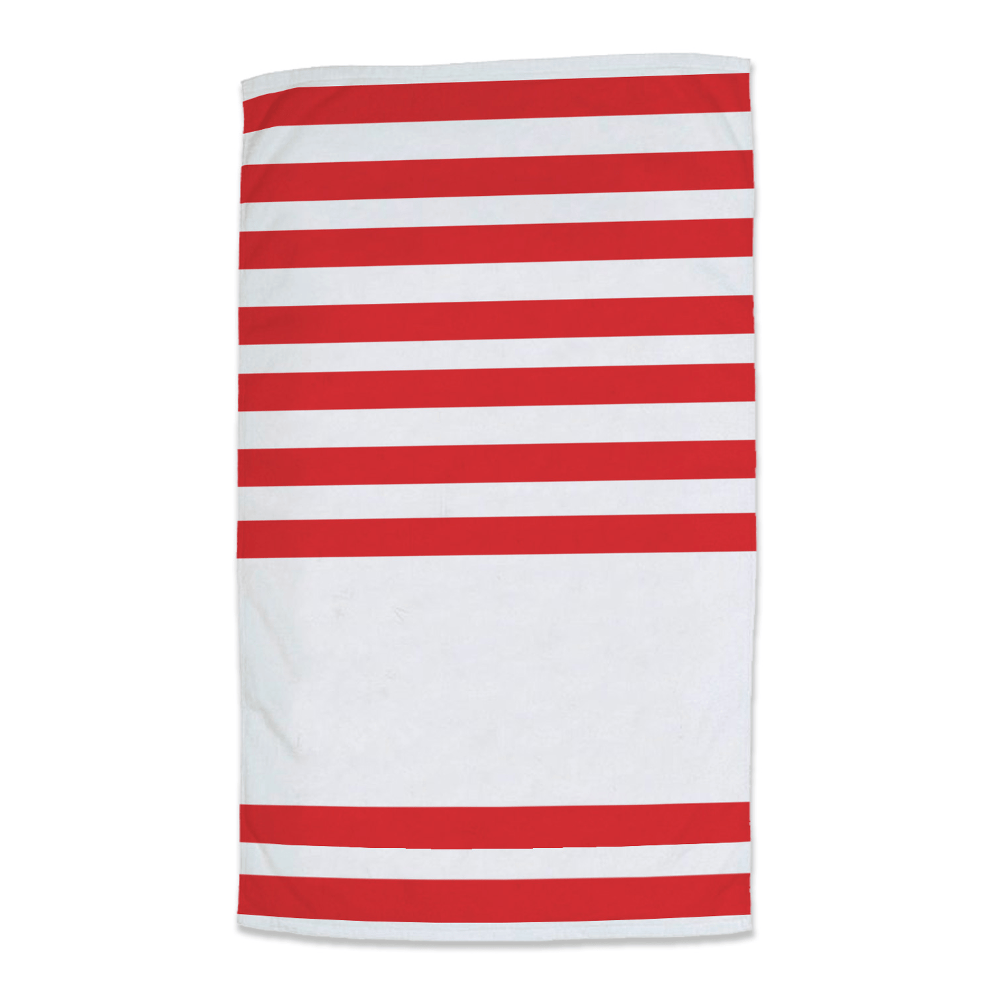 Threadfellows Accessories 35" x 60" / Red Sandbar Stripe Beach Towel - 35" x 60"