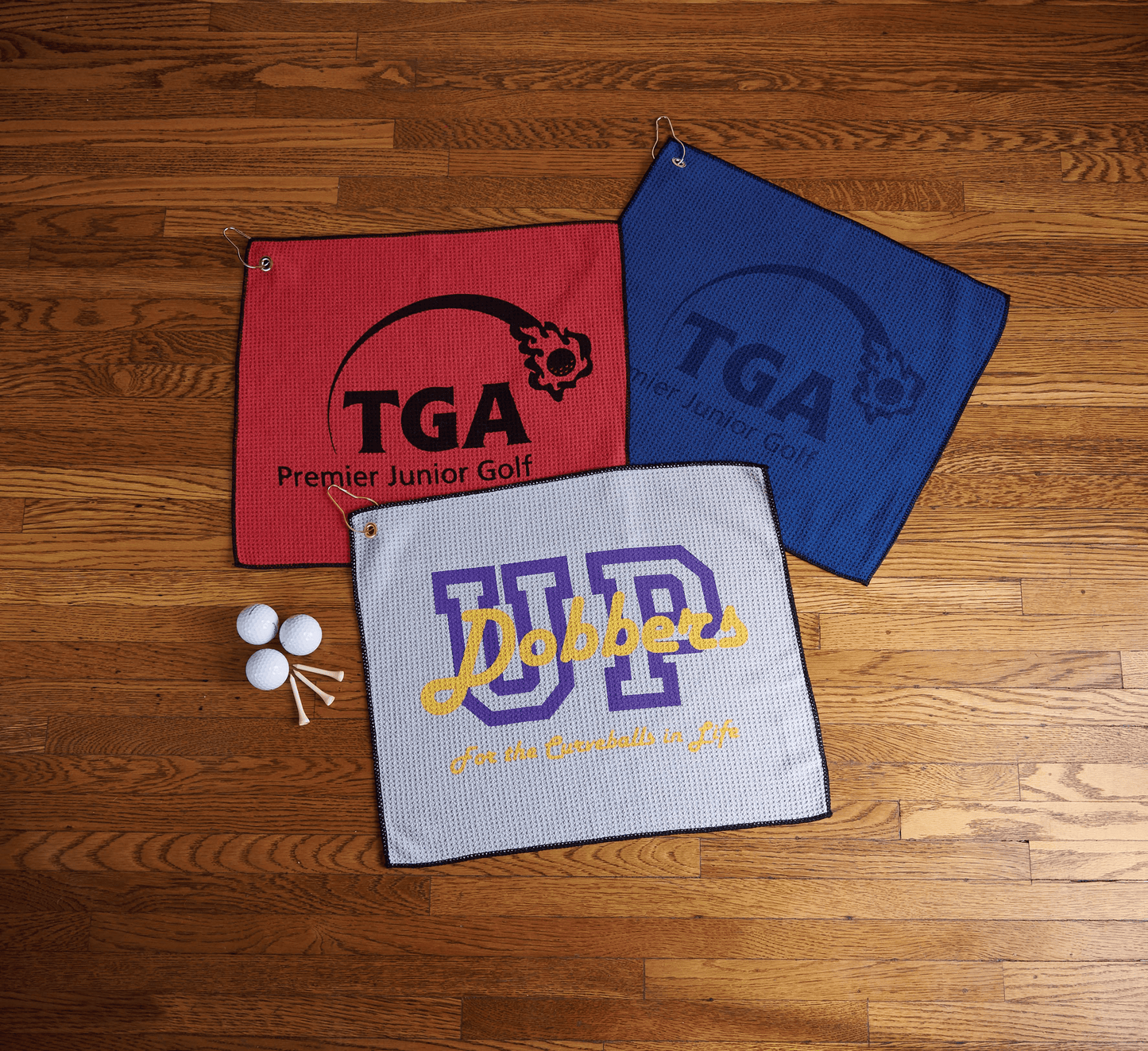 Threadfellows Accessories Microfiber Waffle Small Golf Towel  - 16" x 26"