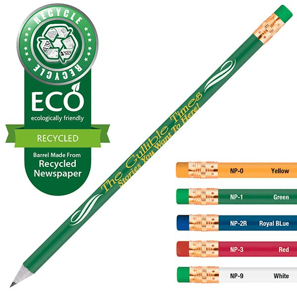 Threadfellows Accessories Newsprencil Recycled Newspaper Pencil