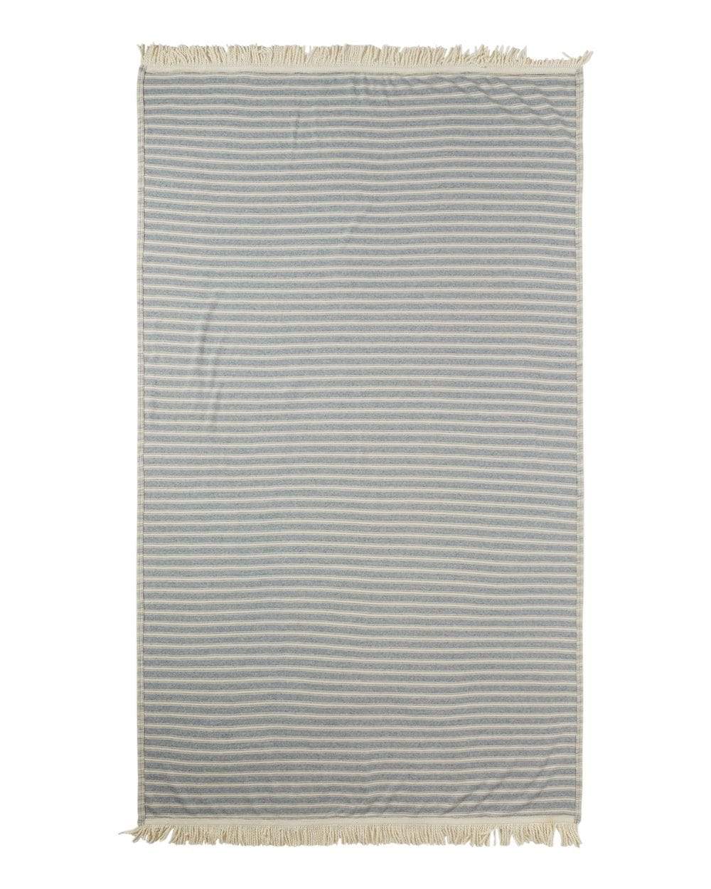 Threadfellows Accessories One Size / Natural/Mist Blue Baja Blanket