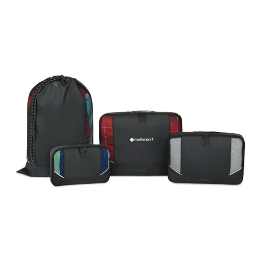 Threadfellows Bags One Size / Black American Tourister - Zoom Turbo Recycled rPET 4 Piece Packing Cube Set