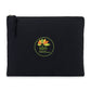 Threadfellows Bags One Size / Black Recycled Cotton Zippered Pouch