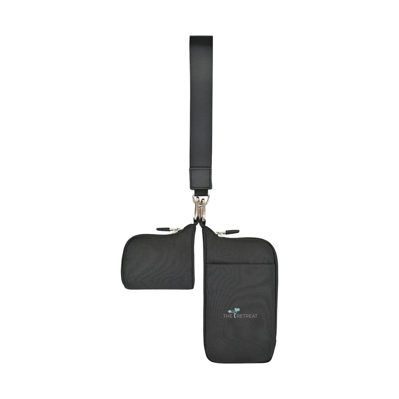 Threadfellows Bags One Size / Black Well Studio Recycled Nylon Dual Pouch Lanyard w/ AWARE™