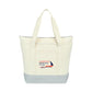 Threadfellows Bags One Size / Grey Newport Cotton Zippered Tote
