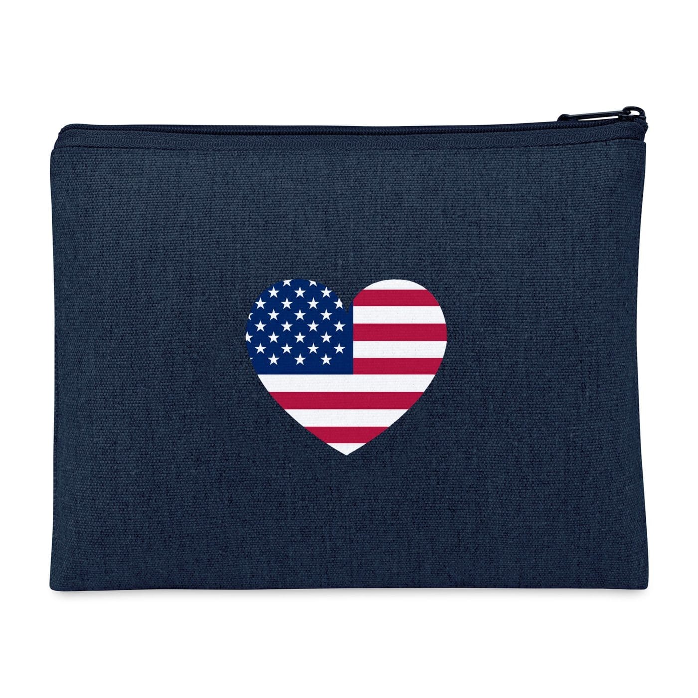 Threadfellows Bags One Size / Indigo Denim Recycled Cotton Zippered Pouch
