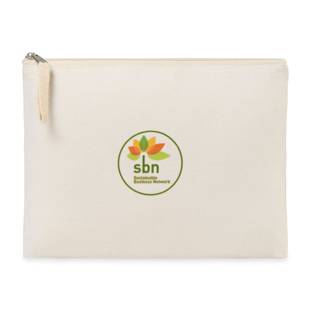 Threadfellows Bags One Size / Natural Recycled Cotton Zippered Pouch