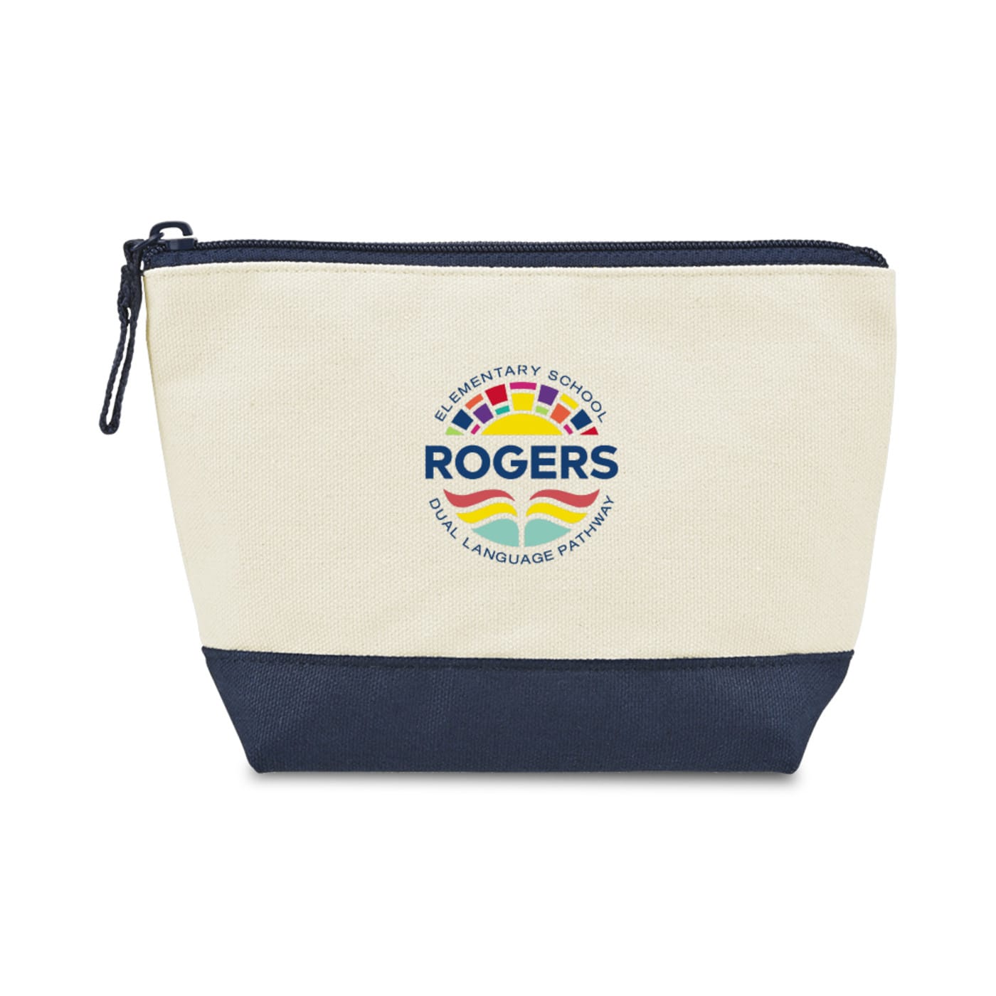 Threadfellows Bags One Size / True Navy Canvas Zippered Pouch
