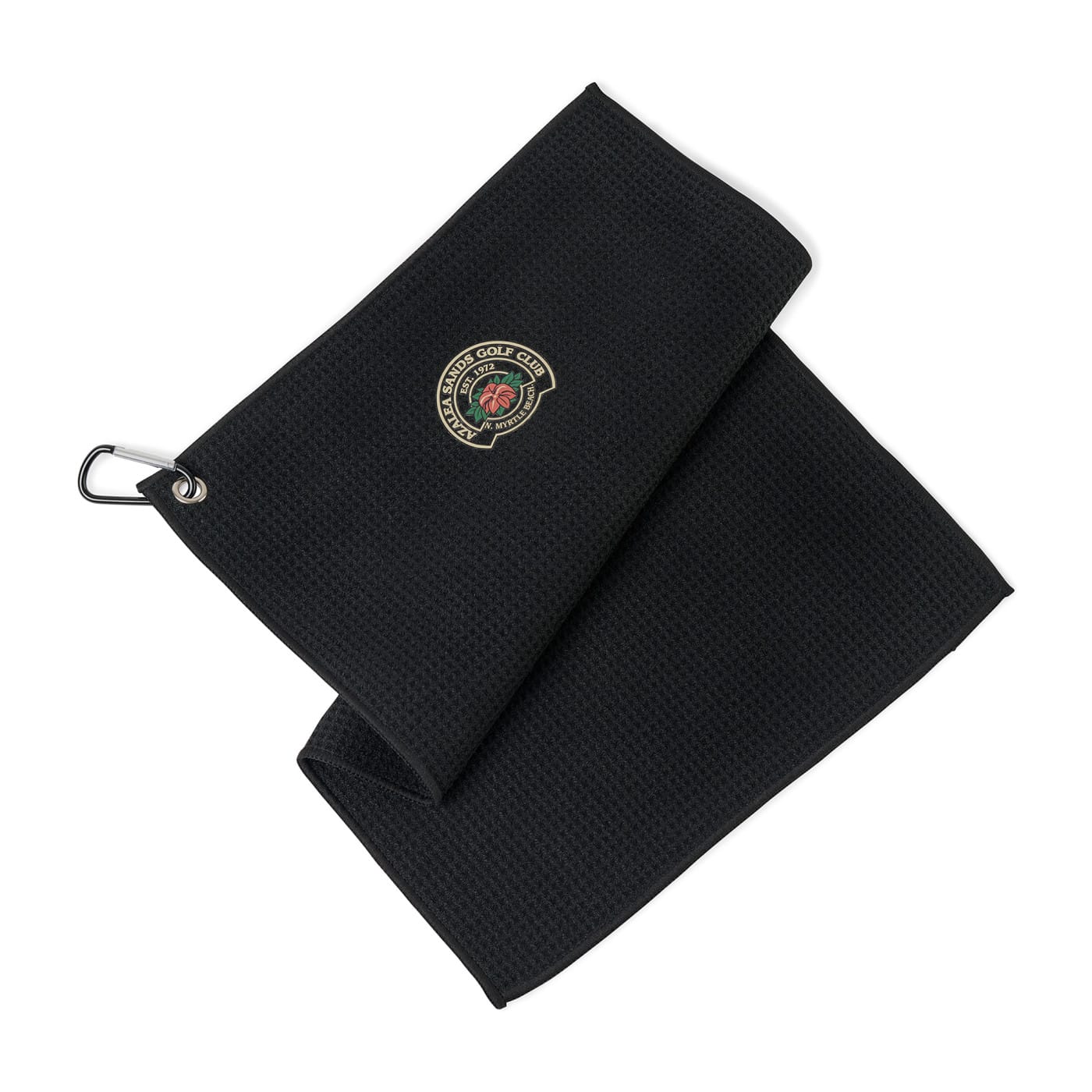 Threadfellows Blankets & Towels One Size / Black Golf Links Waffle Weave Towel