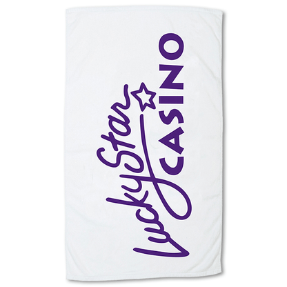 Threadfellows Curated Collection Accessories 18" x 36" / White Small Beach Towel - 18" x 36"