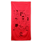 Threadfellows Curated Collection Accessories 35" x 60" / Red Microsuede Beach Towel - 35" x 60"