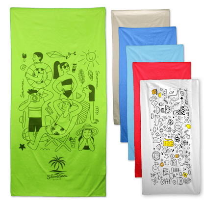 Threadfellows Curated Collection Accessories Microsuede Beach Towel - 35" x 60"