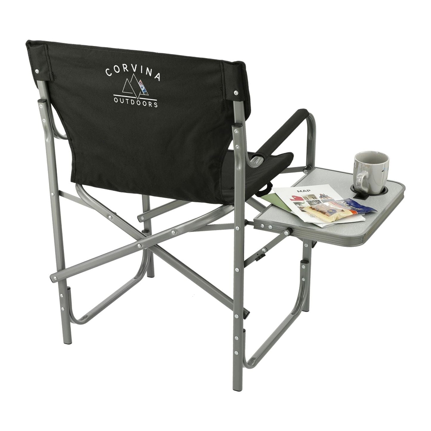 Threadfellows Curated Collection Accessories One Size / Black Director's Chair (300lb Capacity) with Side Table
