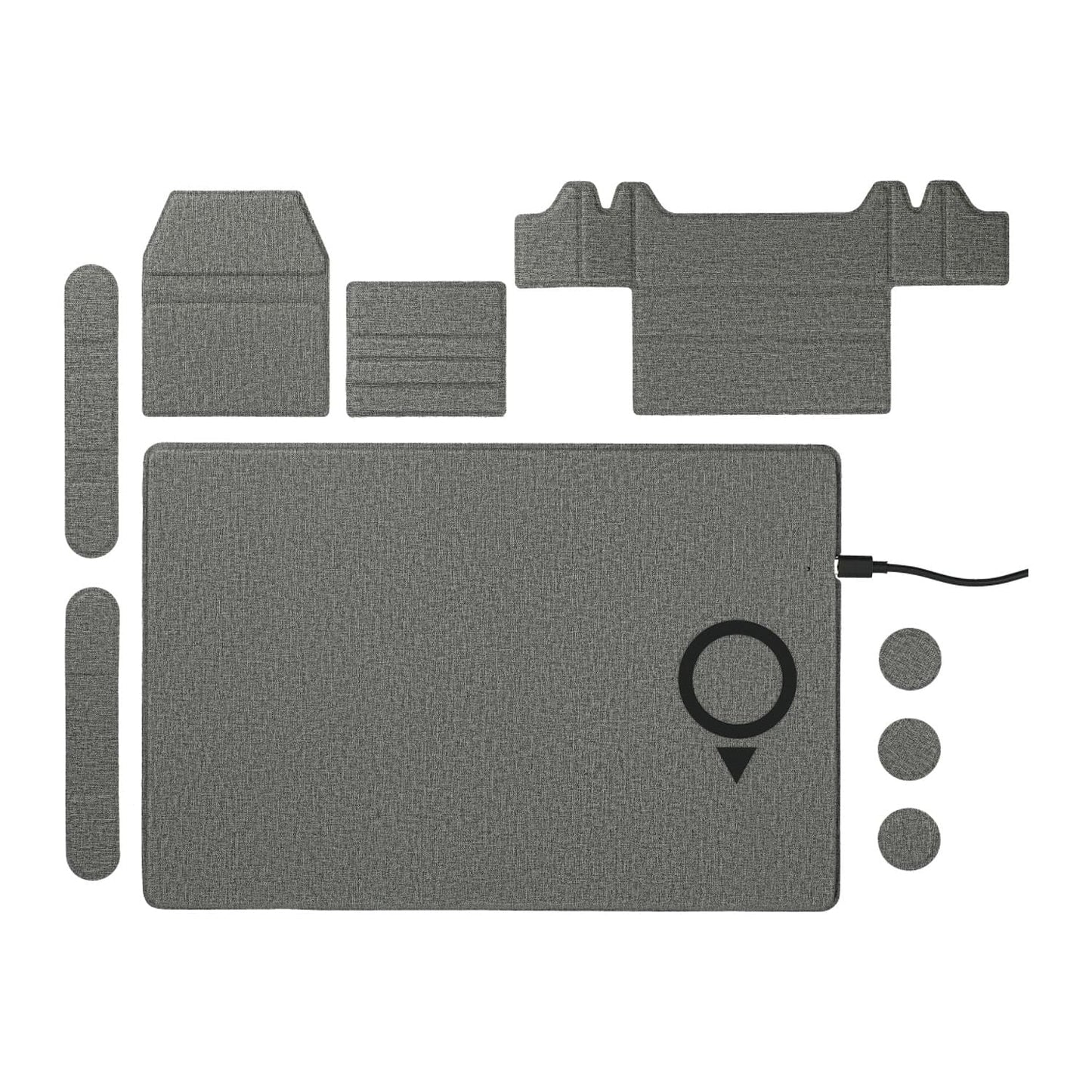 Threadfellows Curated Collection Accessories One Size / Grey MagClick™ Fast Wireless Charging Desk Organizer