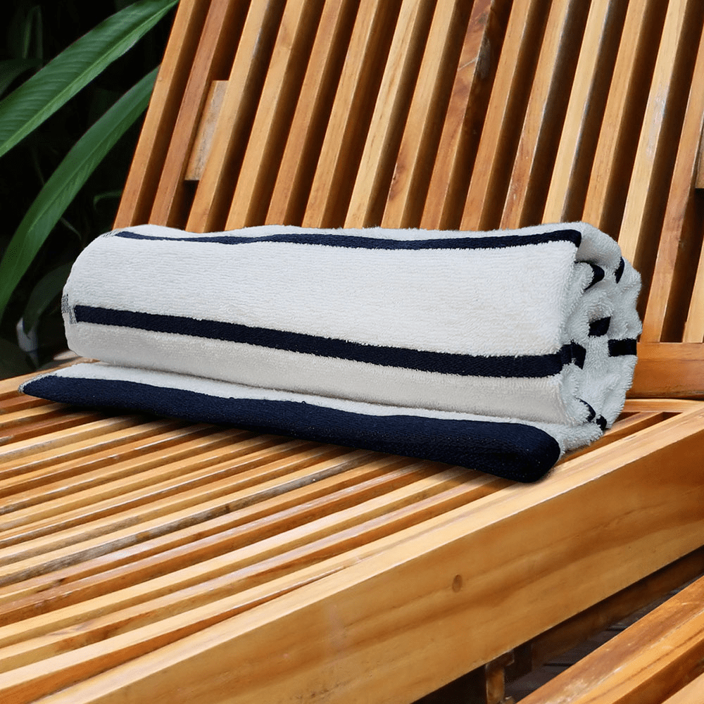 Threadfellows Curated Collection Accessories One Size / Navy Blue Luxury Pool Towel