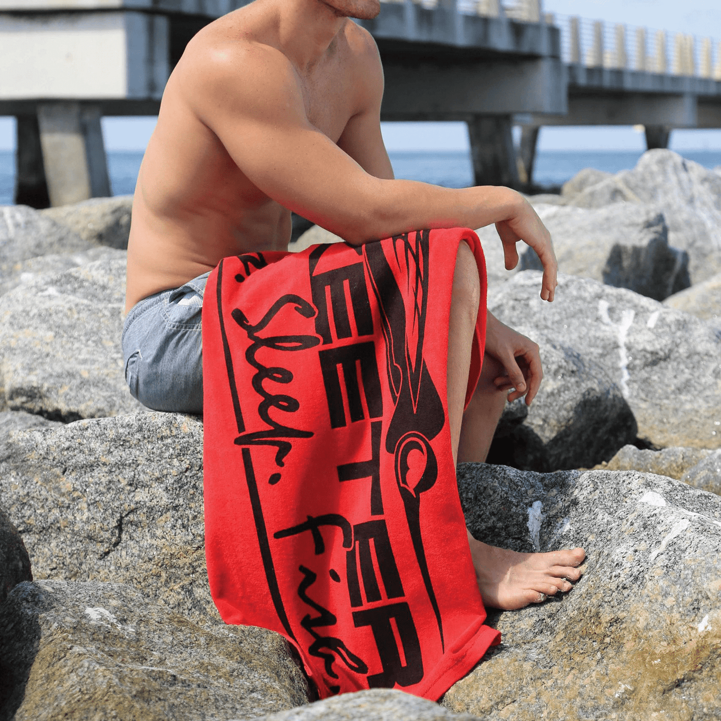 Threadfellows Curated Collection Accessories Small Beach Towel - 18" x 36"