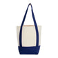 Threadfellows Curated Collection Bags Navy Mini Recycled 8oz Cotton Canvas Tote