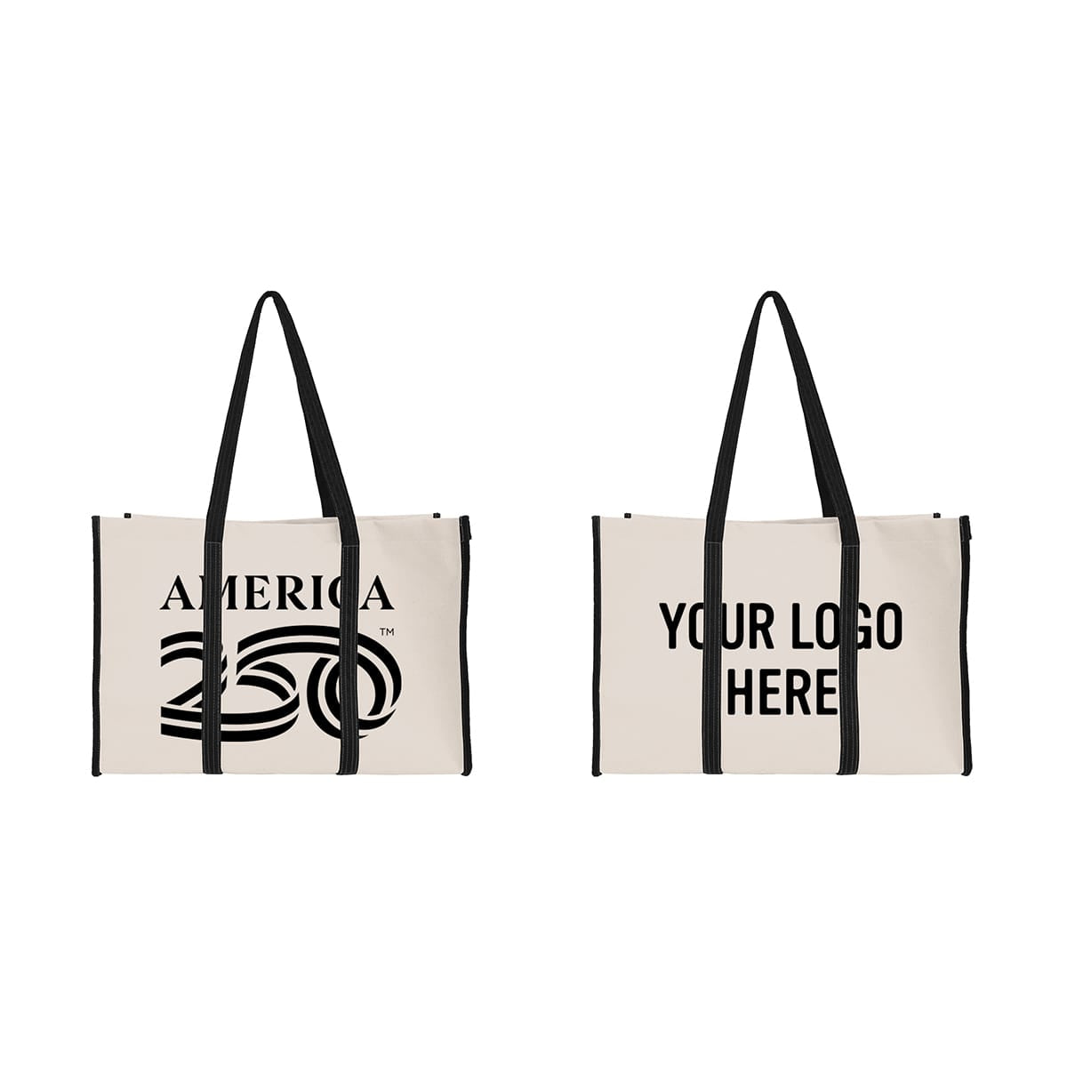 Threadfellows Curated Collection Bags One Size / America250 America250™ Recycled Canvas Wrap Around Tote Bag