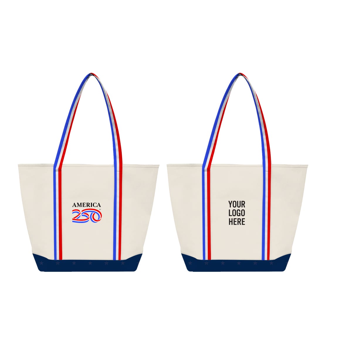 Threadfellows Curated Collection Bags One Size / America250 America250™ Sublime Series Recycled Poly Canvas Starboard Tote Bag