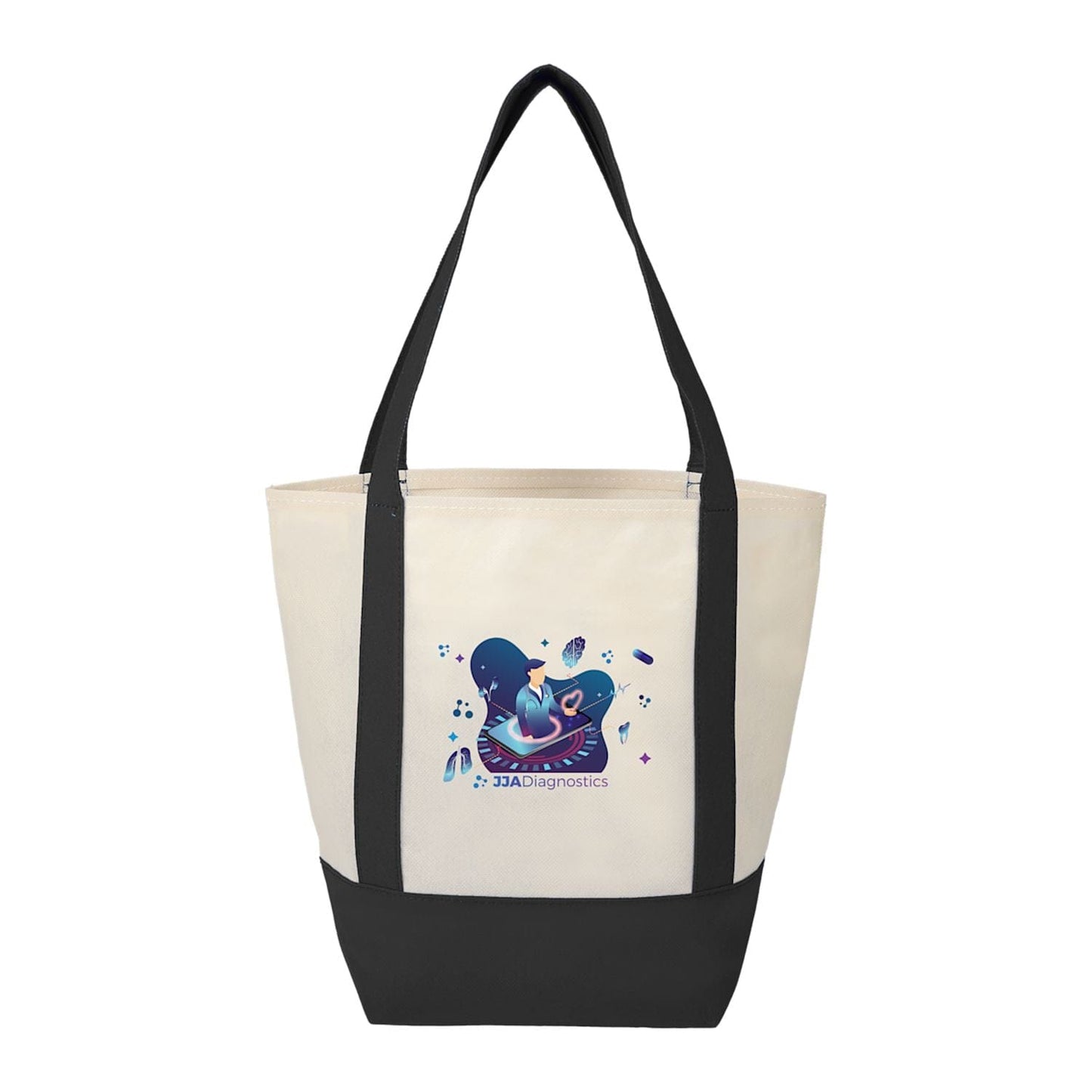 Threadfellows Curated Collection Bags One Size / Black Lighthouse Mini Non-Woven Tote