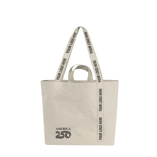 Threadfellows Curated Collection Bags One Size / Natural America250™ Recycled Mono-Strap Canvas Tote Bag