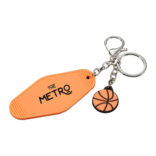 Threadfellows Curated Collection Bags One Size / Orange Retro Basketball Motel Keychain