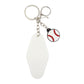 Threadfellows Curated Collection Bags One Size / White Retro Baseball Motel Keychain