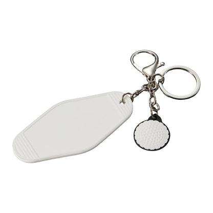 Threadfellows Curated Collection Bags One Size / White Retro Golf Motel Keychain