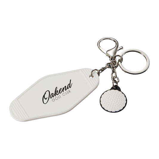 Threadfellows Curated Collection Bags One Size / White Retro Golf Motel Keychain