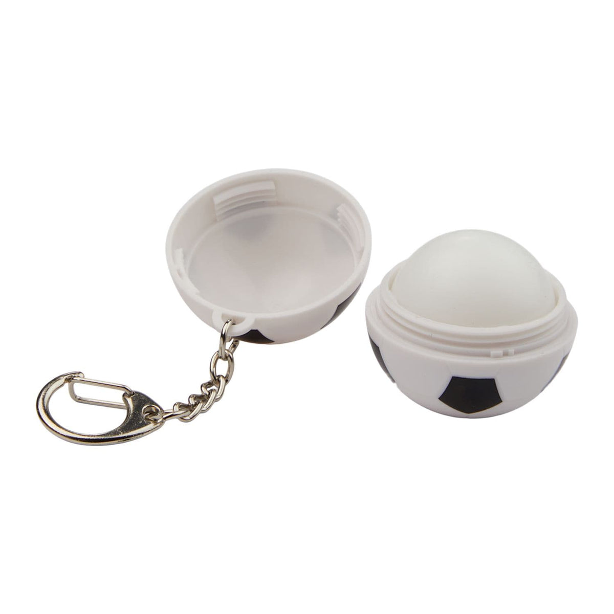 Threadfellows Curated Collection Bags One Size / White w/ Black Trim Soccer SPF15 Lip Moisturizer Keychain