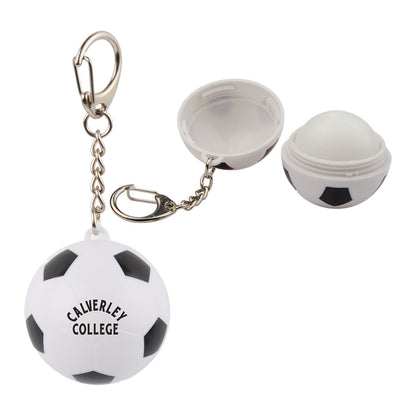 Threadfellows Curated Collection Bags One Size / White w/ Black Trim Soccer SPF15 Lip Moisturizer Keychain