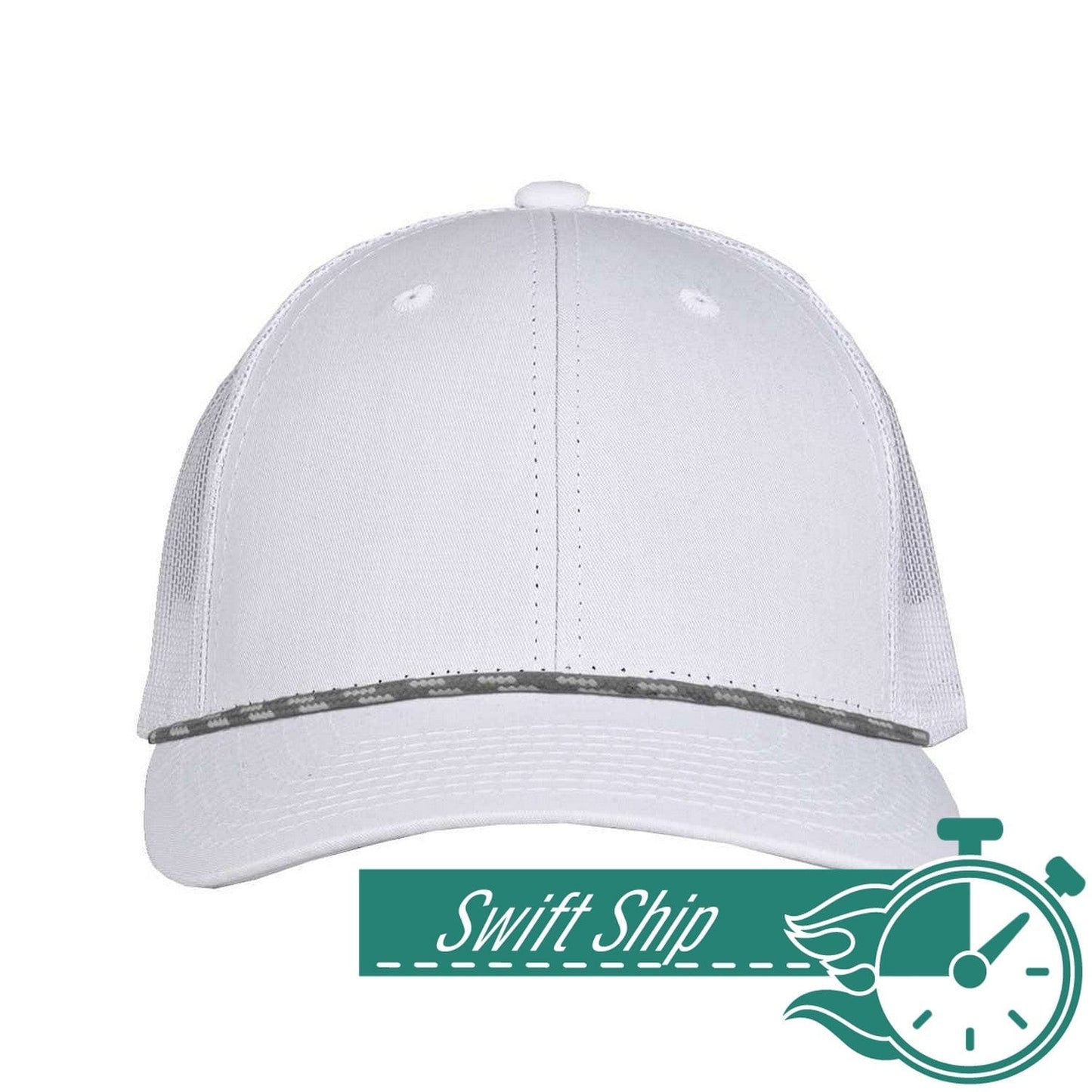 Threadfellows Curated Collection Headwear Adjustable / White/White 3-Day Swift Ship: The Game - Everyday Rope Trucker Cap