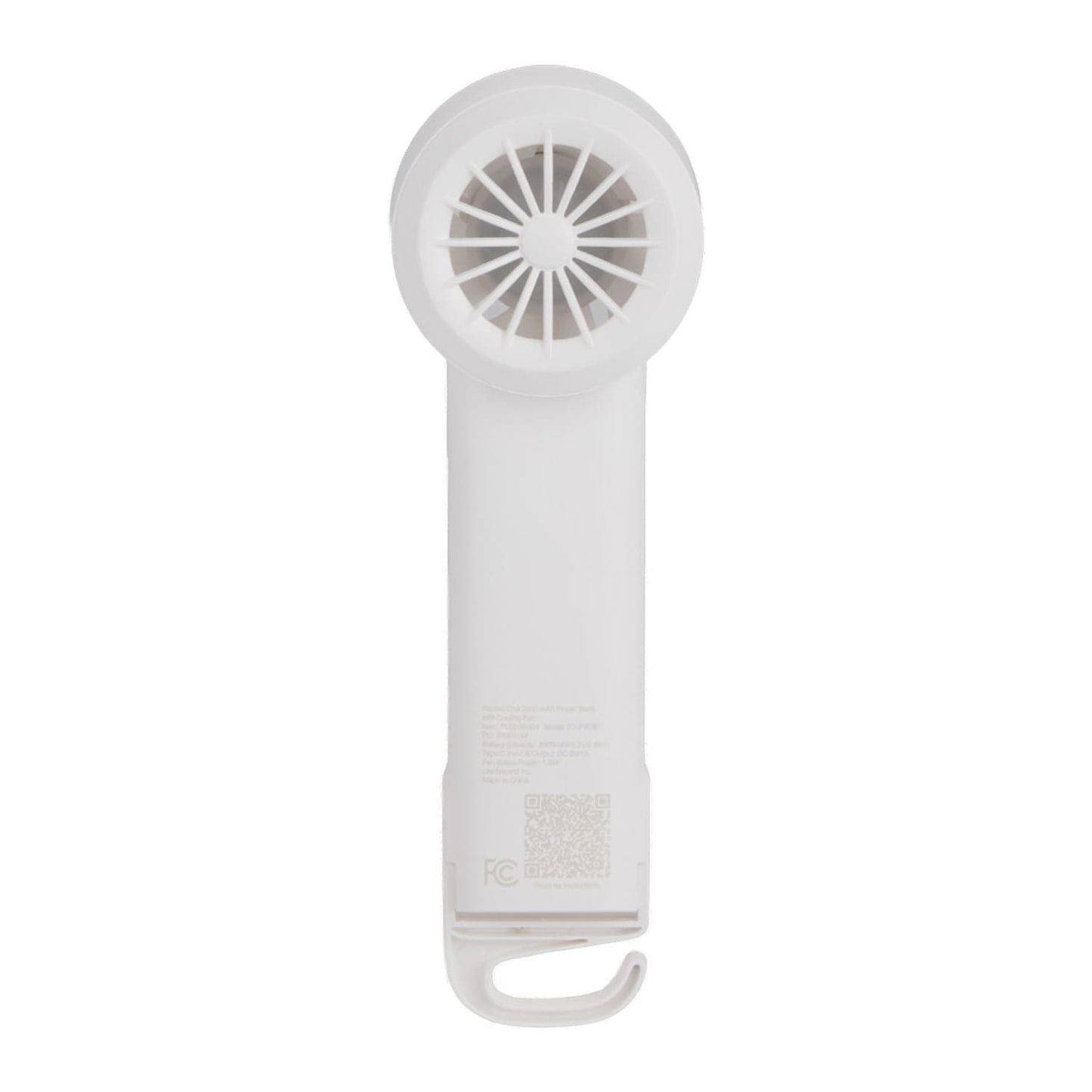 Threadfellows Curated Collection Health & Wellness One Size / White Pocket Chill Cooling Fan with 2,000 mAh Power Bank
