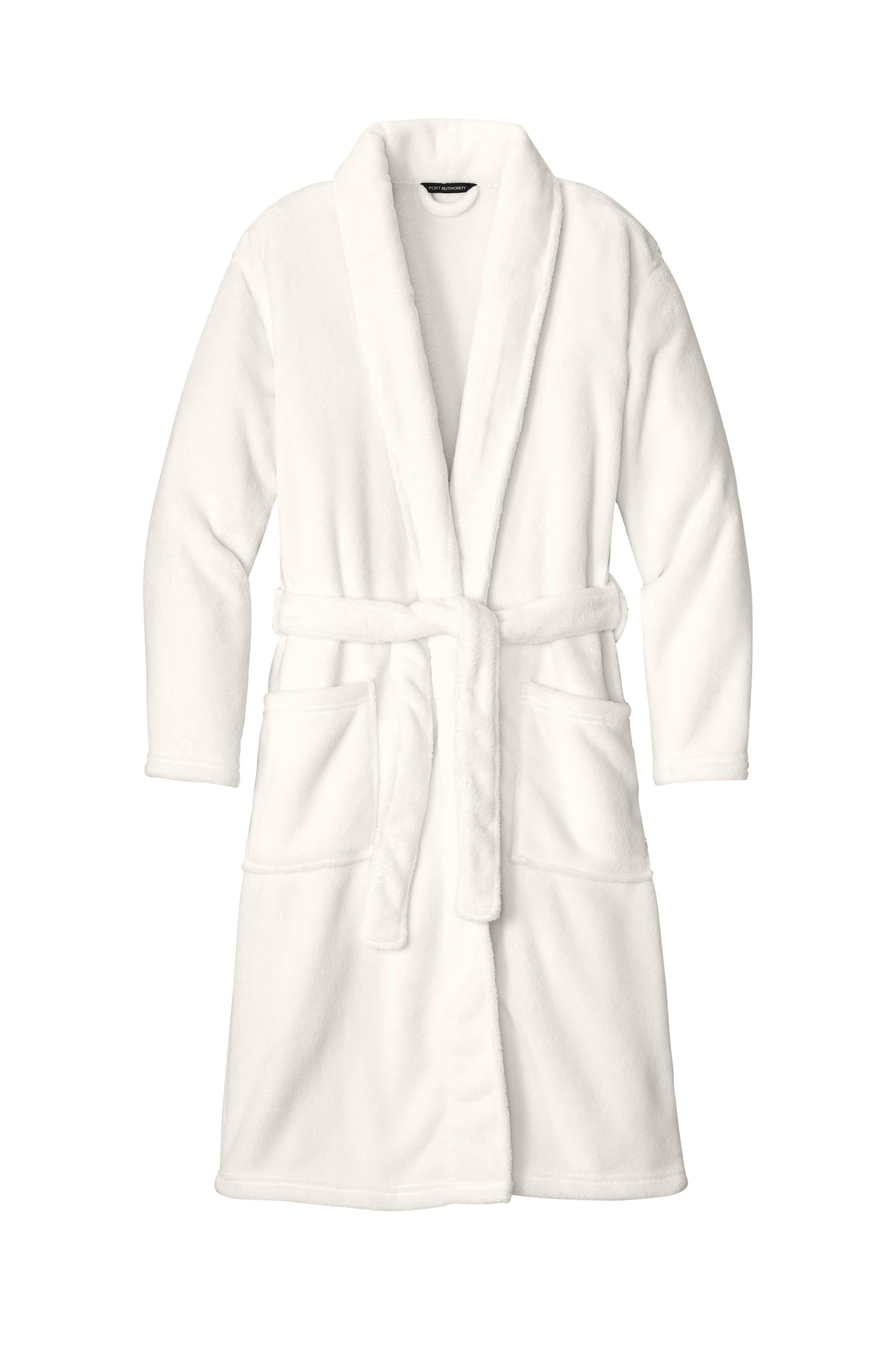 Threadfellows Curated Collection Health & Wellness S/M / Marshmallow Port Authority - Plush Microfleece Shawl Collar Robe
