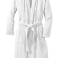 Threadfellows Curated Collection Health & Wellness S/M / White Port Authority - Checkered Terry Shawl Collar Robe
