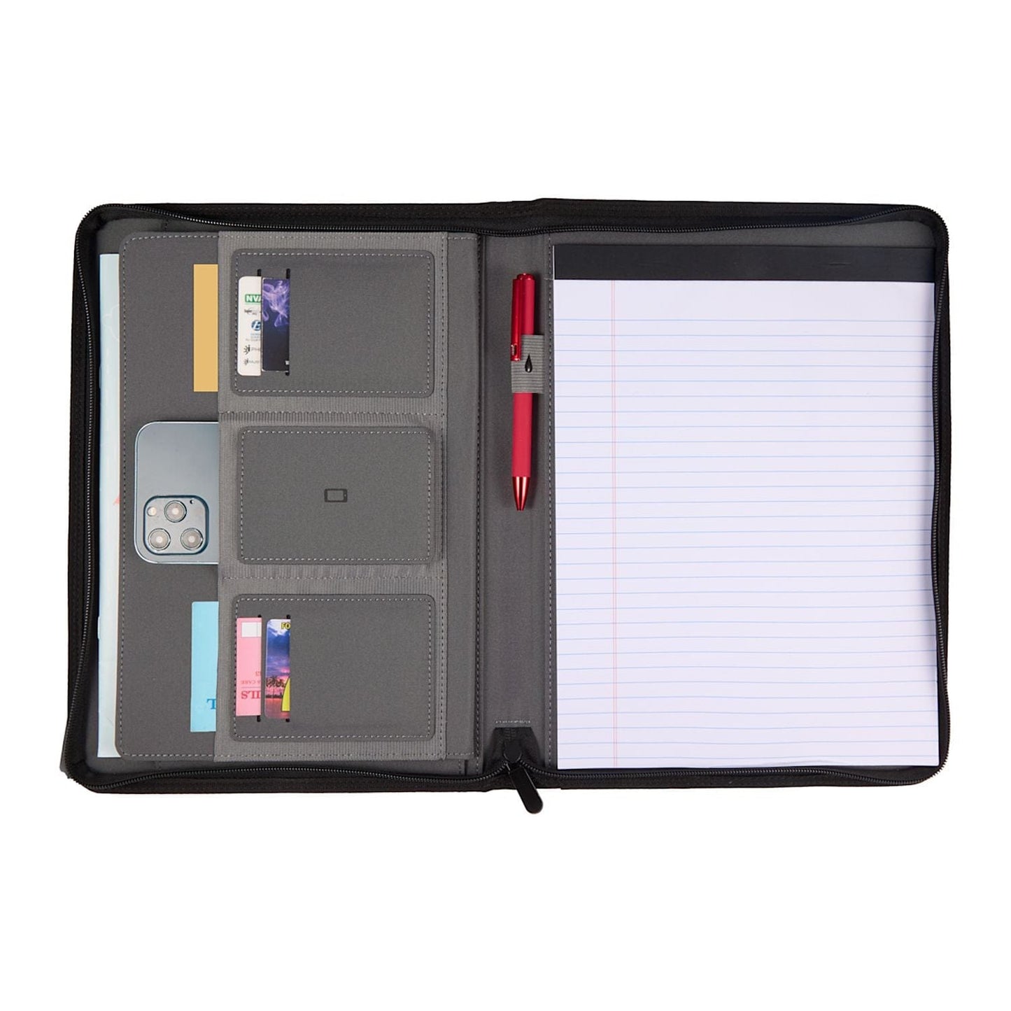 Threadfellows Curated Collection Journals & Notebooks Puffer Zippered Padfolio with FSC® Recycled Paper