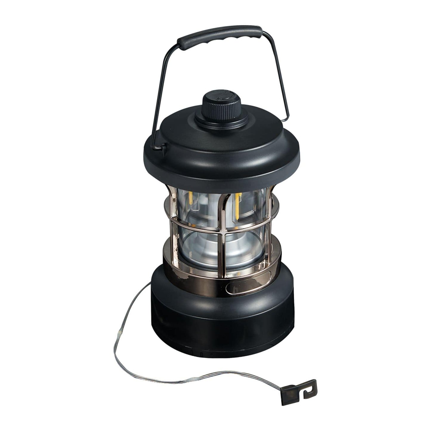 Threadfellows Curated Collection Outdoor & Leisure One Size / Black Rechargeable Camping Lantern with String Lights