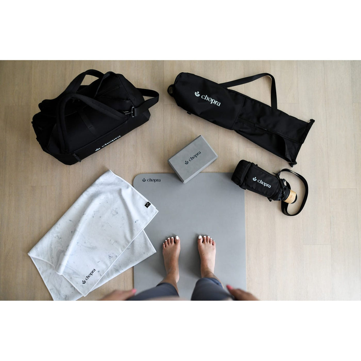 Threadfellows Health & Wellness One Size / Black Restore Recycled rPET Hydration Bottle Sling