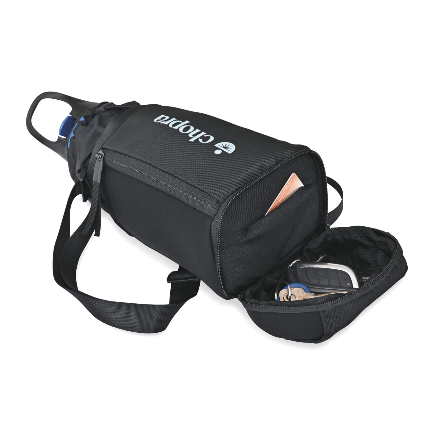 Threadfellows Health & Wellness One Size / Black Restore Recycled rPET Hydration Bottle Sling
